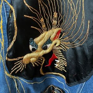 Art denim jacket.   Japanese addition